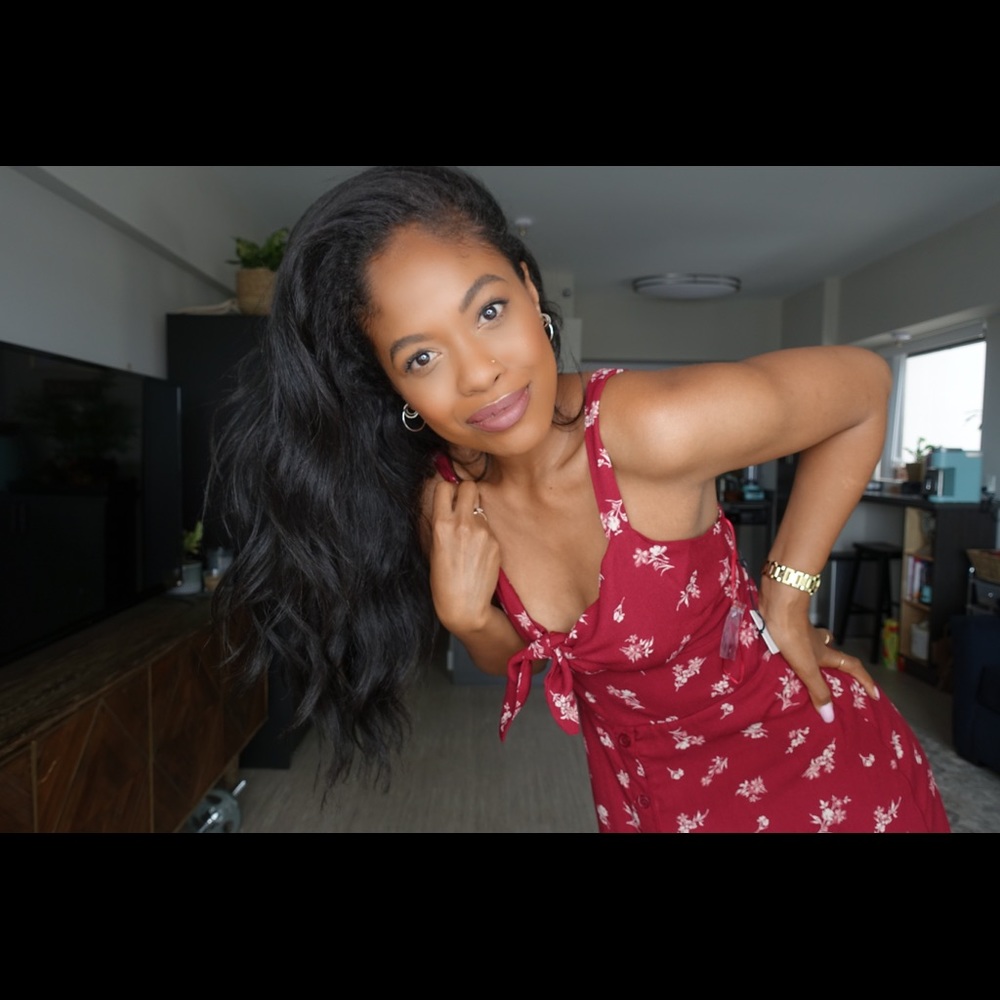 NWT Floral Tie Front Dress